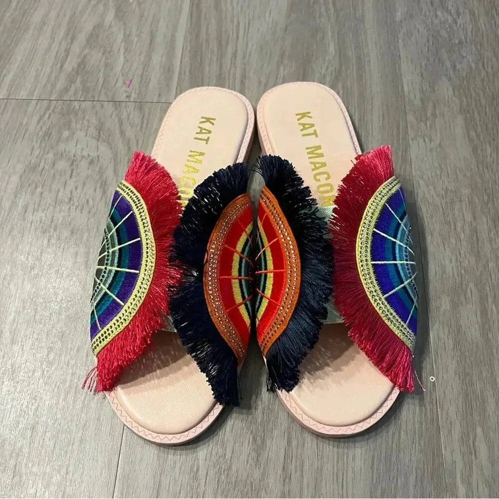 Kat Maconie Mona Slides Size 7 color Nude Pink - Picture 3 of 7